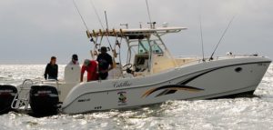 Fishing boat on water | Frazier's Guide service